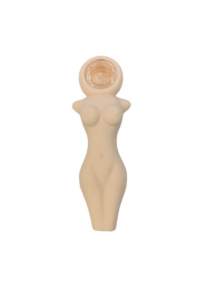 Pipa In Silicone Figura Nuda Pallida 12 cm – Simply Green