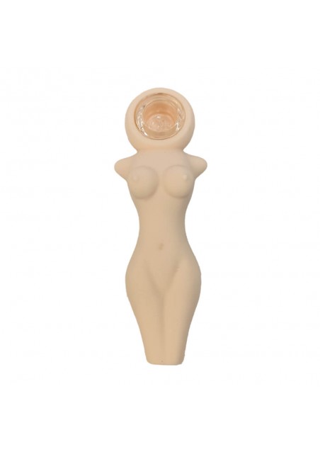 Pipa In Silicone Figura Nuda Pallida 12 cm – Simply Green