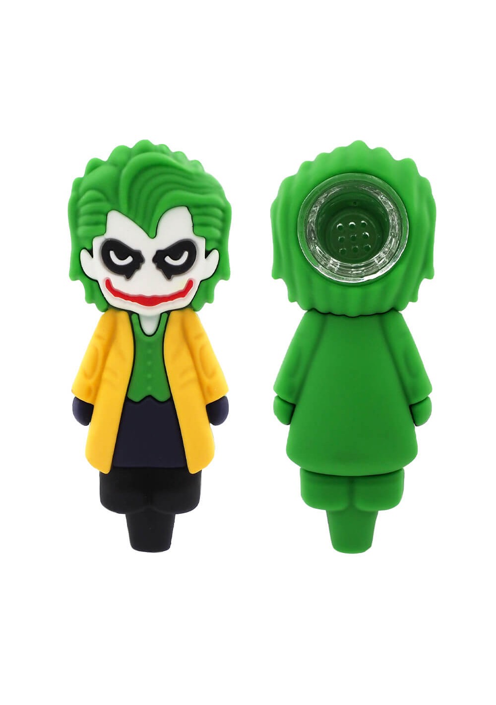 Pipa In Silicone Clown Malvagio Giallo 10,5 cm – Simply Green