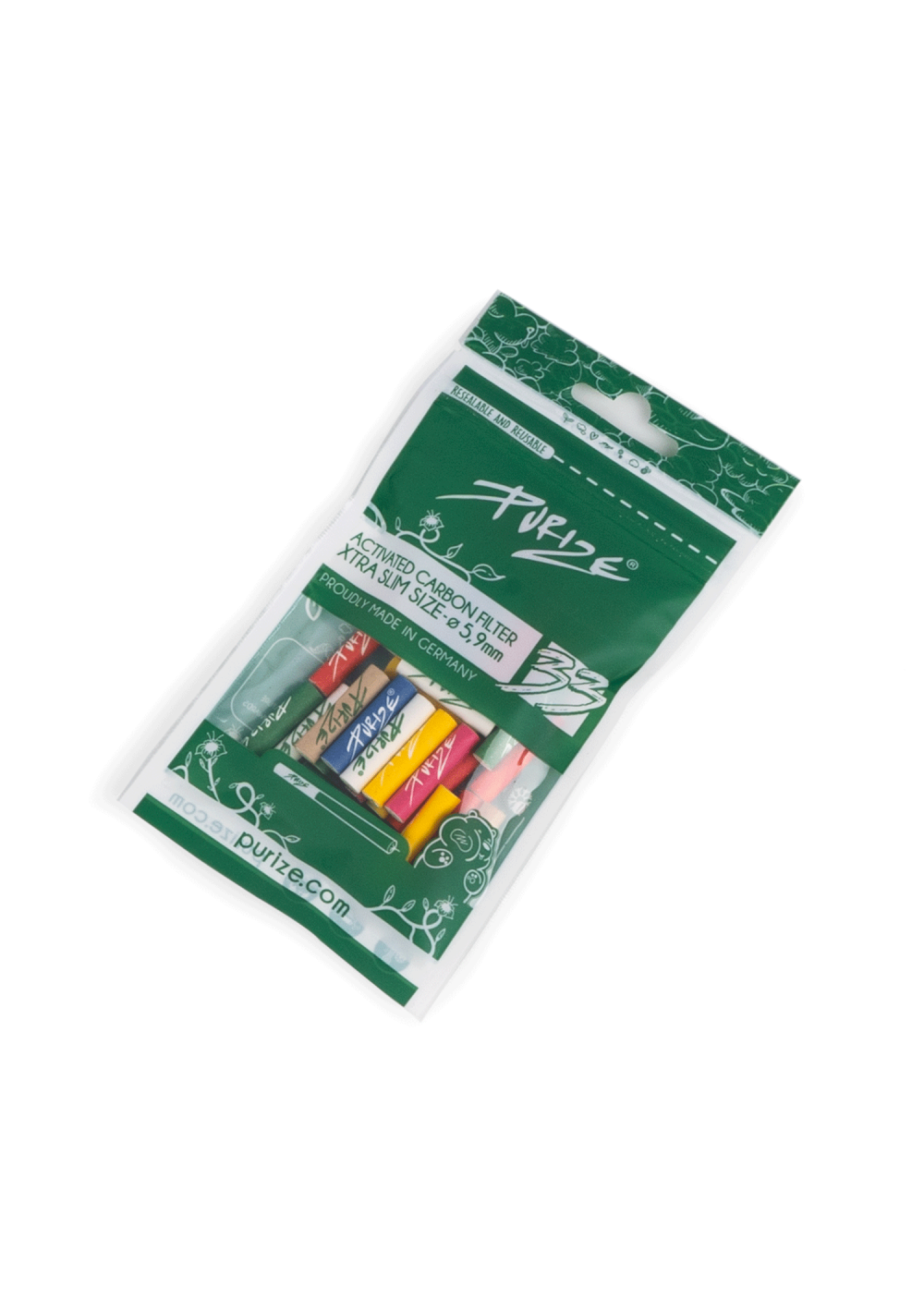 Purize Filtri Ai Carboni Attivi Xtra Slim Size 6mm 33pz Multicolor – Purize