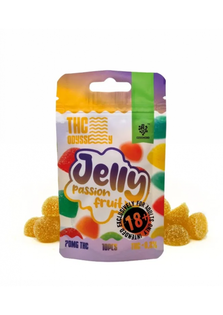 THC Odyssey Jelly - Passion Fruit, 70mg THC, 10pcs - Czech CBD
