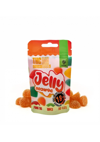 THC Odyssey Jelly - Orange, 70mg THC, Gummies 10pcs - Czech CBD