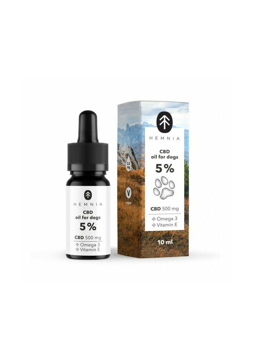 'Hemnia Olio di CBD per Cani 5%