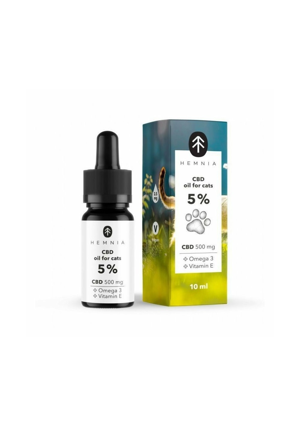 'Hemnia Olio di CBD per Gatti 5%