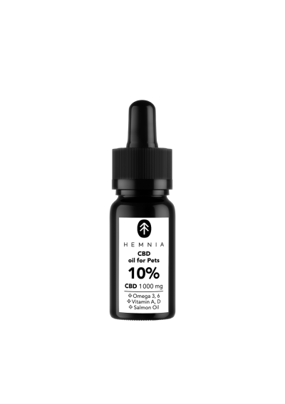 CBD in Olio di Salmone per Gatti 5%, 1000 mg, 10 ml - CBD  for Pets - Hemnia