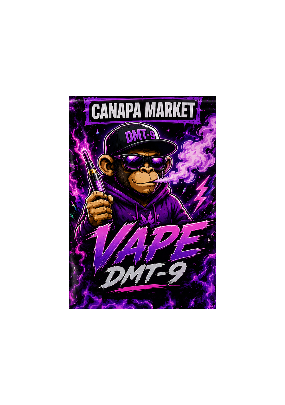 DMT-9 Vape - Disposable Vape Pen DMT9, 1ml - 90% High, 500 puffs