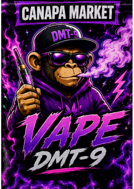 DMT-9 Vape - Disposable Vape Pen DMT9, 1ml - 90% High, 500 puffs