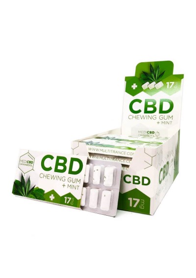 MediCBD - Chewing Gums Cannabis and Mint 17mg CBD, no THC