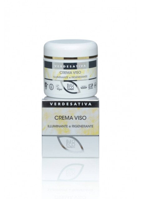 Crema Viso Illuminante - Ultra Nutriente e Rigenerante - ml 50 - Verdesativa
