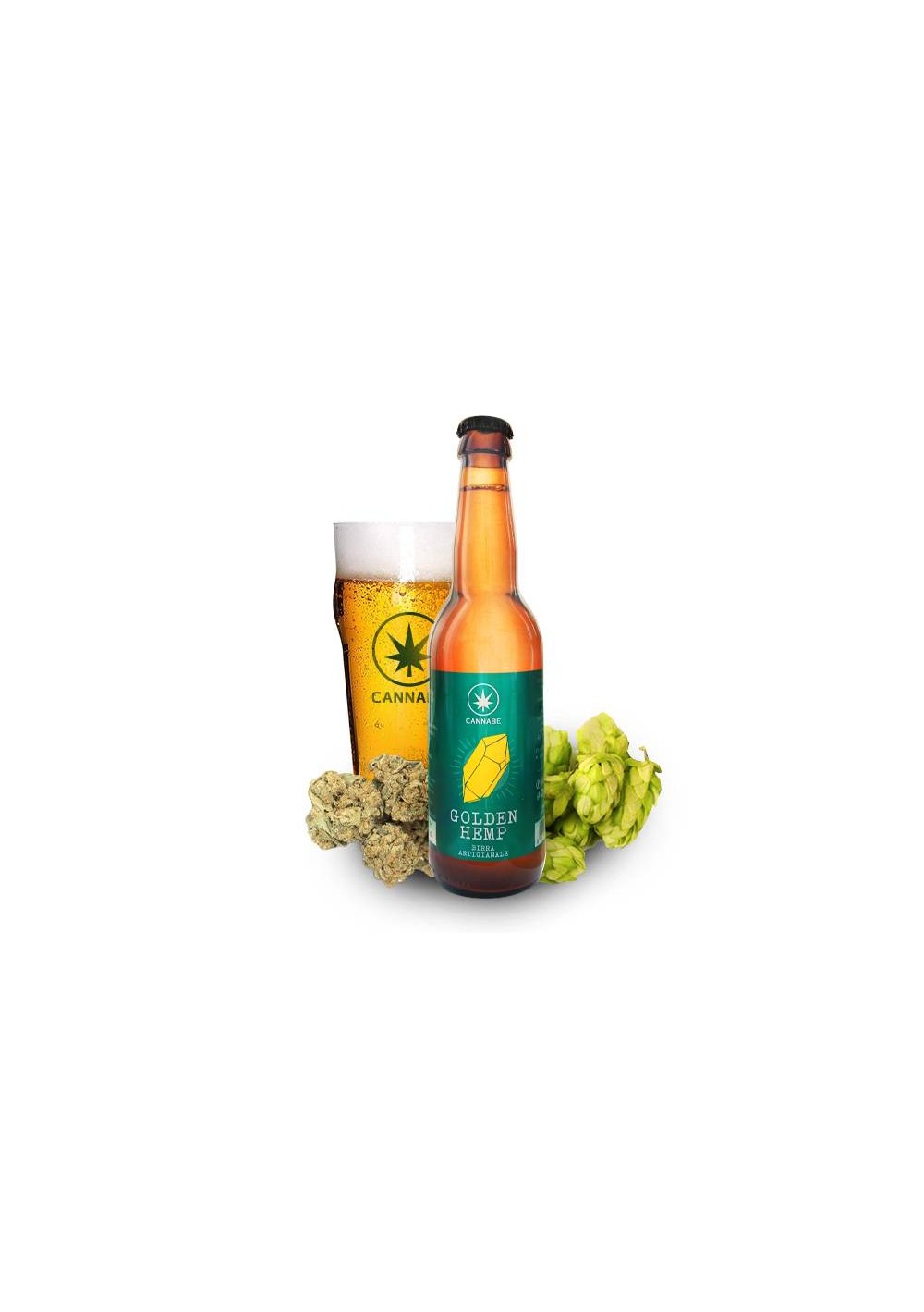 Golden Hemp 5% - Birra artigianale 330ml - CannaBe Food